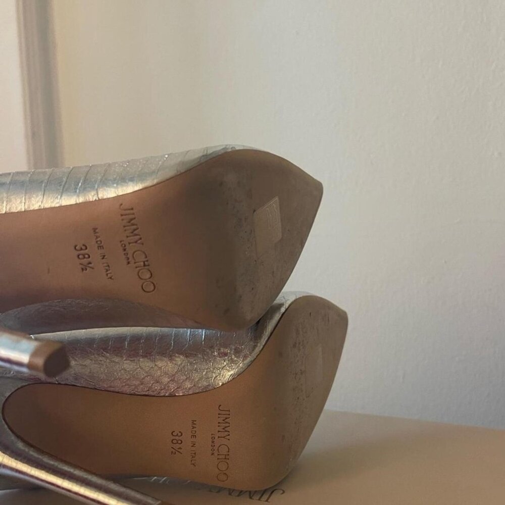Jimmy Choo Women's Gold and Silver Pumps - Picture 4 of 4
